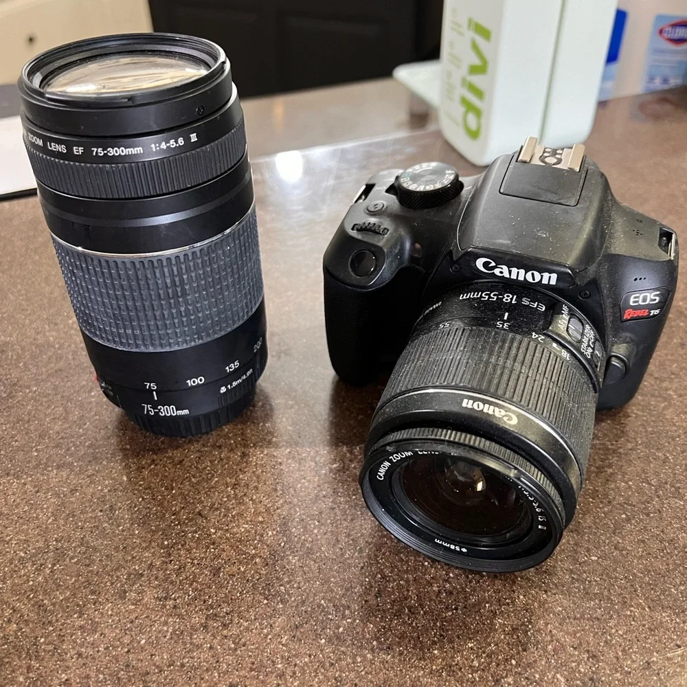 Canon rebel t6 bundle. Extra lens and bag included. - Picture 3 of 4